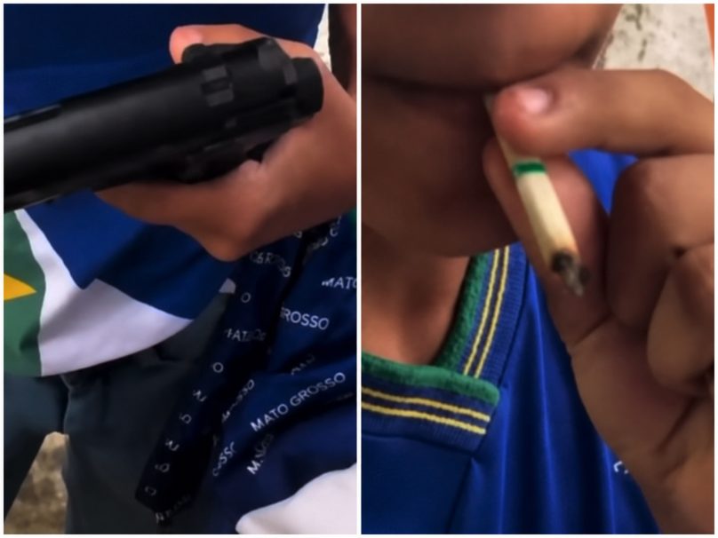 Vídeo de alunos com simulacro e ‘cigarro de maconha’ dentro de escola viraliza em Rondonópolis; DRE se manifesta