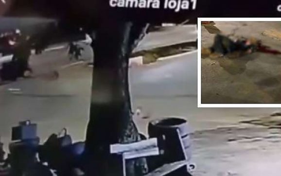 Vídeo mostra homem sendo atropelado várias vezes até a morte em MT