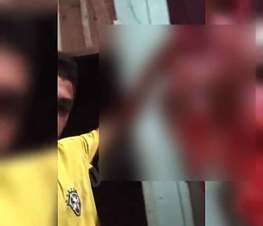 Cena de horror: jovem mata idoso após caso homoafetivo e aparece em vídeo com o corpo esquartejado