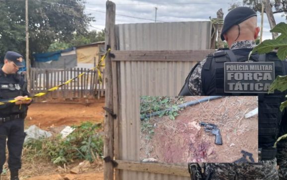 Faccionado reage a abordagem e morre em confronto armado com a Força Tática; veja imagens