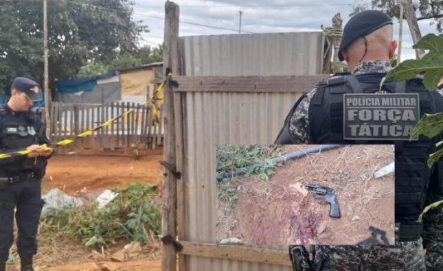 Faccionado reage a abordagem e morre em confronto armado com a Força Tática; veja imagens