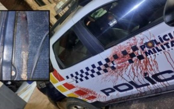 Homem espanca namorada, esfaqueia militar e acaba morto em confronto com a PM em MT