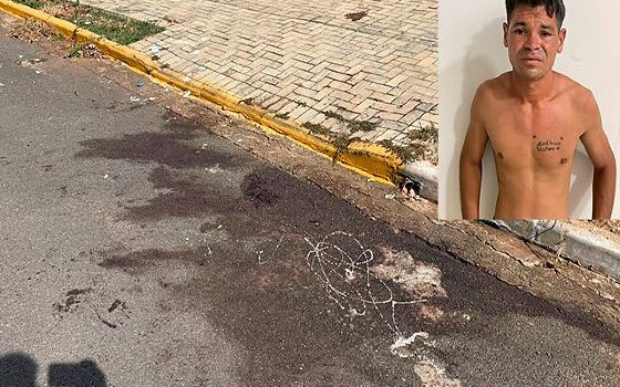 Homem morre no Hospital Regional após ser brutalmente esfaqueado 10 vez no meio da rua; vídeo mostra detalhes do crime