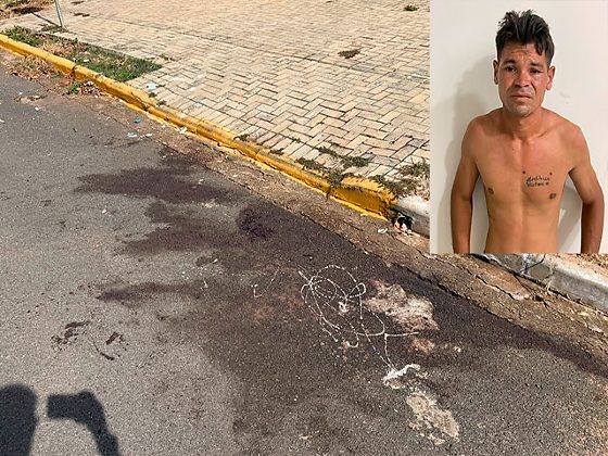 Homem morre no Hospital Regional após ser brutalmente esfaqueado 10 vez no meio da rua; vídeo mostra detalhes do crime