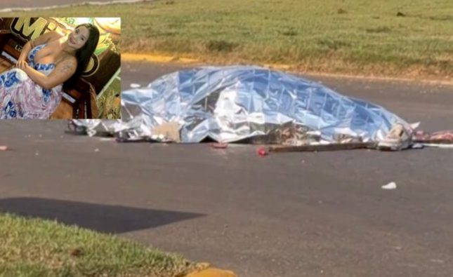 Jovem morre na hora após moto atingir caminhão em cruzamento em MT; imagens fortes