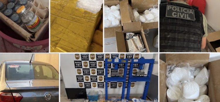 Laboratório do CV comandado por ‘Vovózona’ é estourado pela Polícia Civil em Rondonópolis; imagens