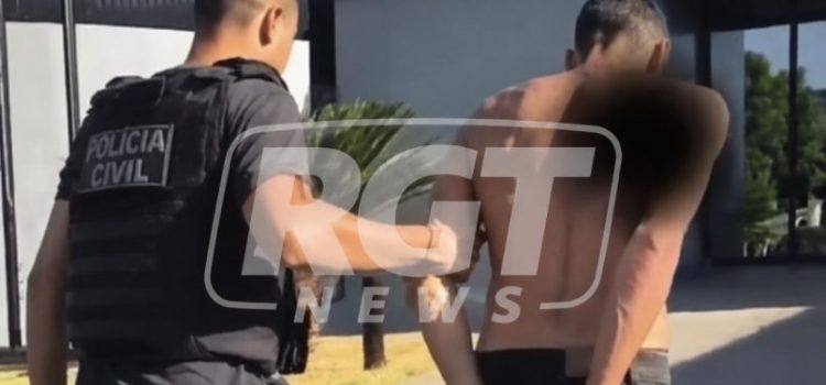 Ladrão é preso em flagrante invadindo CMEI em obras para furtar fiação em Rondonópolis; assista