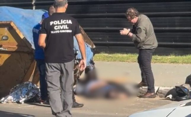 Motociclista morre ao colidir contra caçamba e acidente intriga autoridades em MT; vídeo