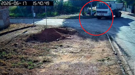 Motociclista morre na UPA após ser esmagado por caminhão em MT; vídeo mostra tudo