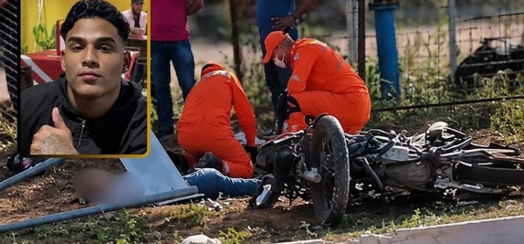 Motociclista se envolve em gravíssimo acidente com carro e morre no Hospital Regional; imagens fortes