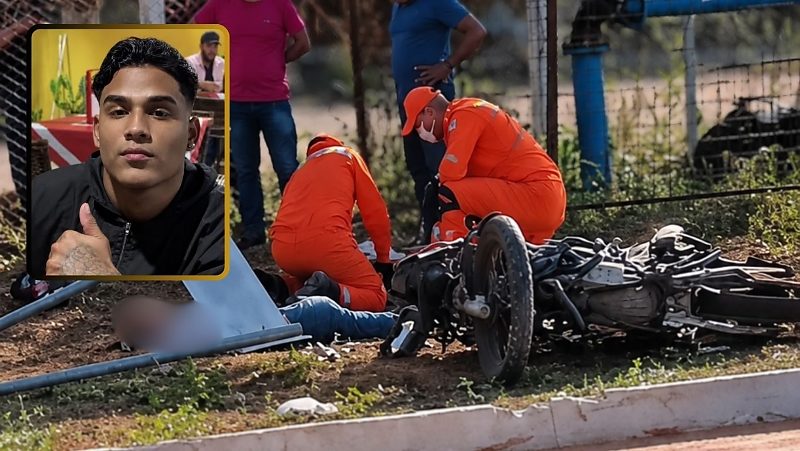 Motociclista se envolve em gravíssimo acidente com carro e morre no Hospital Regional; imagens fortes