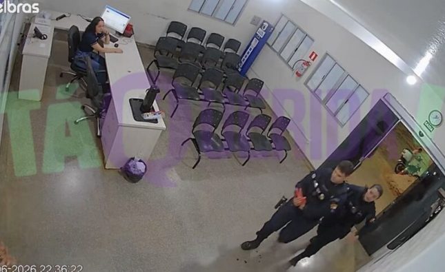 Vídeo mostra PM chegando à UPA com parte dos dedos decepados após ataque de lunático morto em confronto