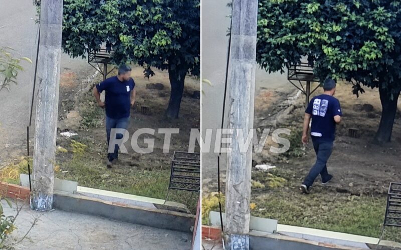 Vídeo mostra motociclista abandonando filhote de cachorro em bairro de Rondonópolis