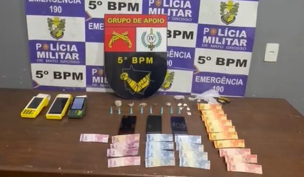 ‘Boca de fumo’ disfarçada de tabacaria é descoberta e casa cai para traficante em Rondonópolis