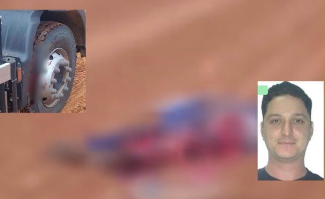 Caminhão passa por cima e mata trabalhador esmagado durante obras na MT-247; vídeo forte