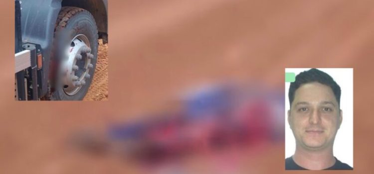 Caminhão passa por cima e mata trabalhador esmagado durante obras na MT-247; vídeo forte