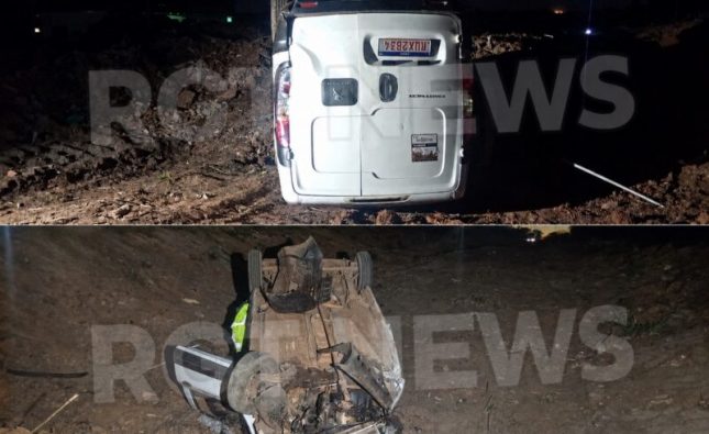 Carreta atinge utilitário e motorista despenca em ribanceira no Anel Viário de Rondonópolis; imagens