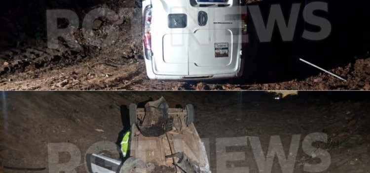 Carreta atinge utilitário e motorista despenca em ribanceira no Anel Viário de Rondonópolis; imagens