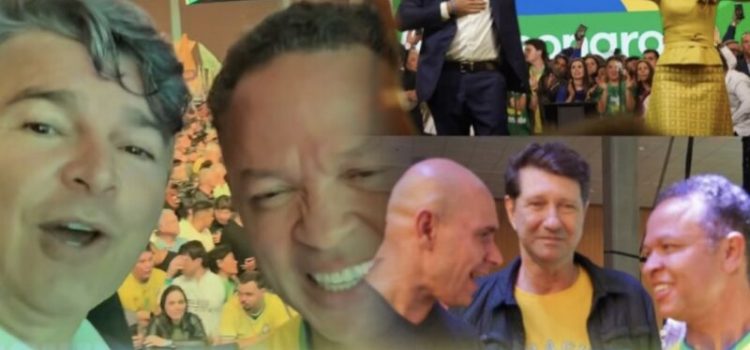 Cláudio, Medeiros e Odílio marcam presença em convenção que oficializou Flávio Bolsonaro e reforçam protagonismo de MT no PL