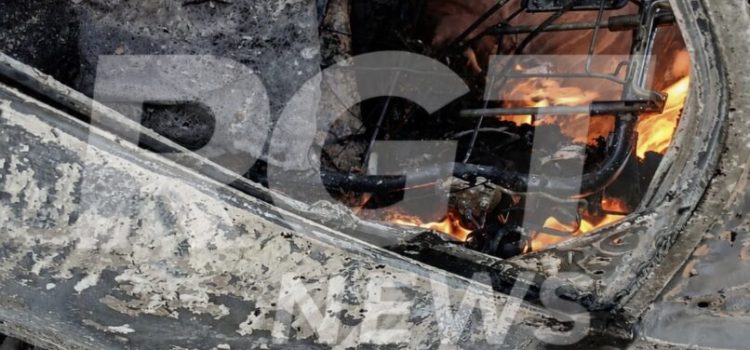 Corpo carbonizado é encontrado dentro de veículo incendiado em Rondonópolis; veja imagens