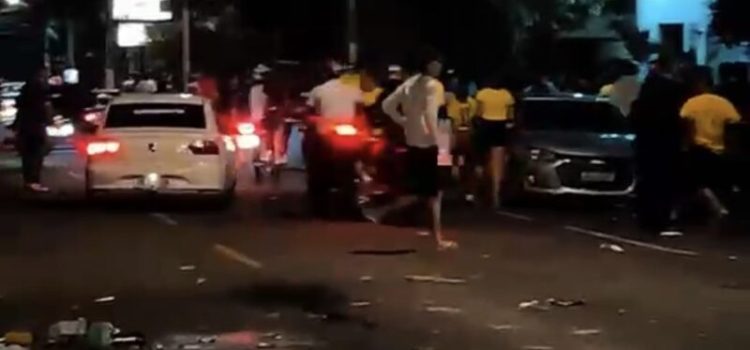 Durante ‘furdunço’, homem empina moto na frente da PM e acaba parado com spray de pimenta em Rondonópolis