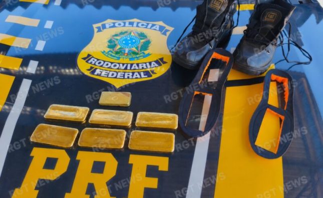 Homem é flagrado com aproximadamente R$ 2,3milhões em ouro dentro de ônibus em Rondonópolis; vídeo