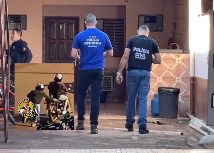 Homem sofre 2ª tentativa de assassinato e mãe e irmão acabam baleados em MT; vídeo mostra fuga de bandidos