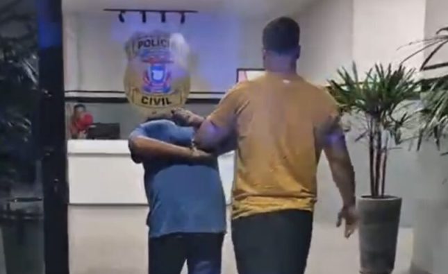 Idoso amigo da família é preso suspeito de estuprar menina de 12 anos em Rondonópolis; assista à prisão