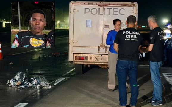 Motociclista morre após colidir fortemente em boi e ser arremessado na região da Serra de São Vicente; veja