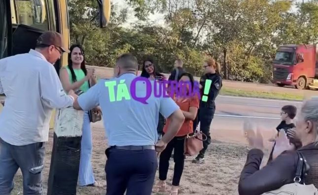 Motorista evita tragédia após ônibus perder os freios durante viagem entre Rondonópolis e Cuiabá; vídeo mostra passageiros aplaudindo