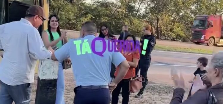 Motorista evita tragédia após ônibus perder os freios durante viagem entre Rondonópolis e Cuiabá; vídeo mostra passageiros aplaudindo
