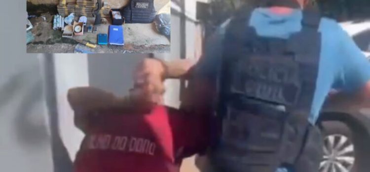 PC estoura paiol do CV que abasteceria homicídios e prende suspeito em Rondonópolis; vídeo