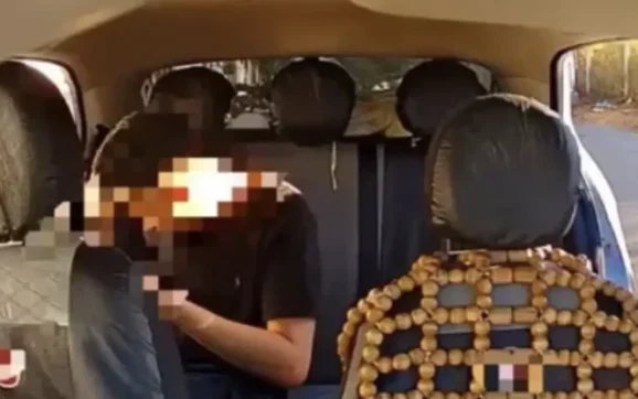 Tarado é flagrado ‘se satisfazendo’ durante corrida por aplicativo e acaba preso pela PM; assista