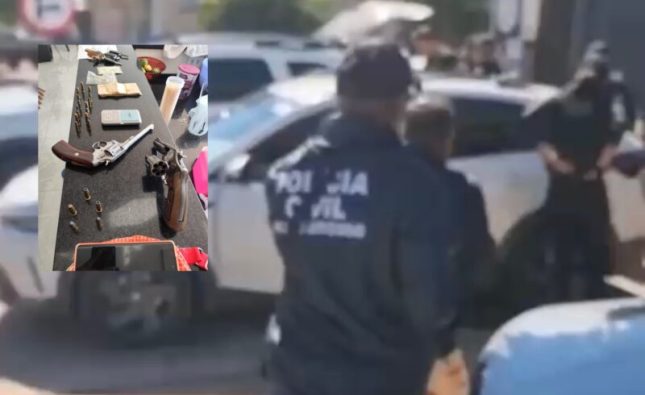 Tentativa de homicídio leva DHPP a descobrir armas, dinheiro e esquema de agiotagem em Rondonópolis; vídeo