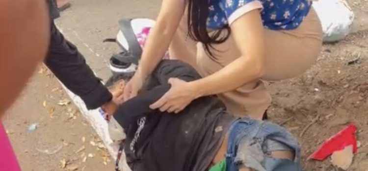 Vídeo forte mostra motociclista morto após perder o controle e colidir contra árvore em MT