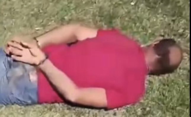 Vídeo mostra prisão de homem que matou professora e jogou corpo em represa em MT; assista