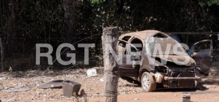 Casal capota veículo e acaba com várias fraturas no Hospital Regional de Rondonópolis