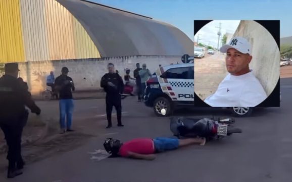 Homem é executado a tiros em plena luz do dia enquanto levava o filho para a escola em MT; vídeo