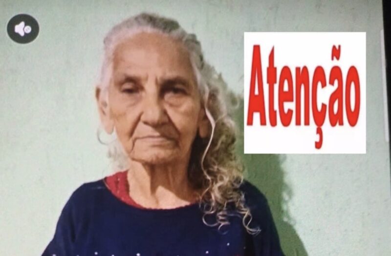 Idosa de 89 anos diagnosticada com demência desaparece em Rondonópolis; família pede ajuda