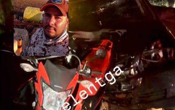 Motociclista morre na hora após fortíssima colisão com carro em rodovia em MT; vídeo mostra tudo