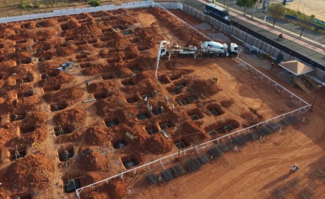 Obra da Policlínica Regional em Rondonópolis avança e está na fase de concretagem da fundação