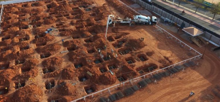 Obra da Policlínica Regional em Rondonópolis avança e está na fase de concretagem da fundação