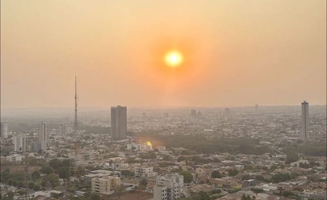 Rondonópolis é a 4ª cidade mais quente do Brasil na terça-feira; sensação de deserto