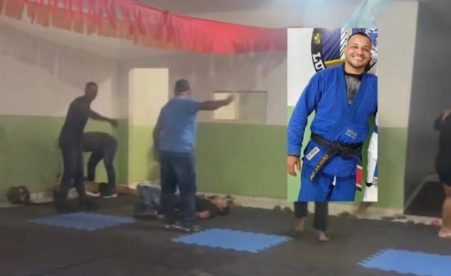 Vídeo mostra cabo morto no tatame após ser executado com 10 tiros por aluno em MT; motivação pode ser passional