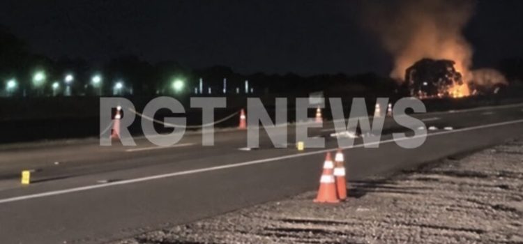 Ciclista morre atropelado e tem o corpo dilacerado por vários veículos na BR-364 em Rondonópolis; vídeo