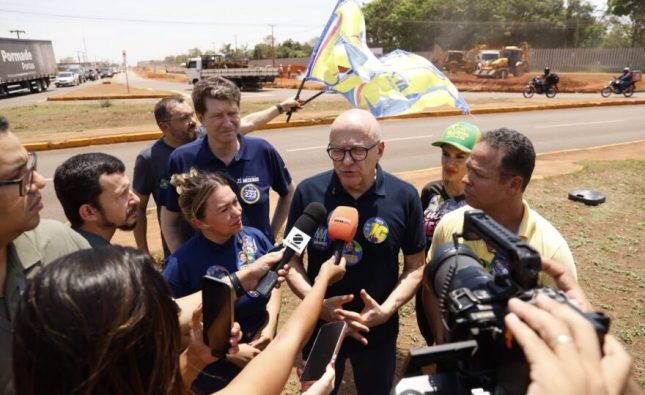 Cláudio Ferreira e Otaviano Pivetta anunciam preparativos para começo do viaduto na Estudantes