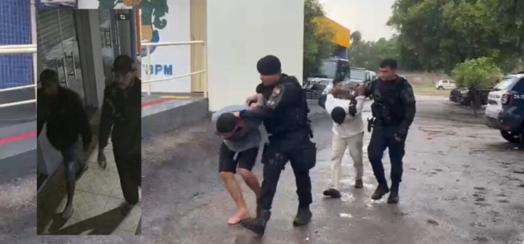 Dupla suspeita de furtar lojas no Centro presa em flagrante em Rondonópolis; vídeos mostram ação e prisão