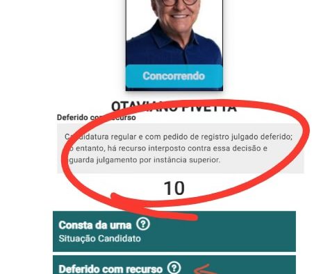 Faltando 12 dias para o 1º turno, Pivetta segue na disputa amparado por liminar