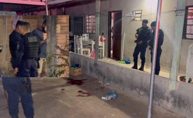Família tem casa invadida, morador reage e mata a tiros o invasor em MT; vídeo