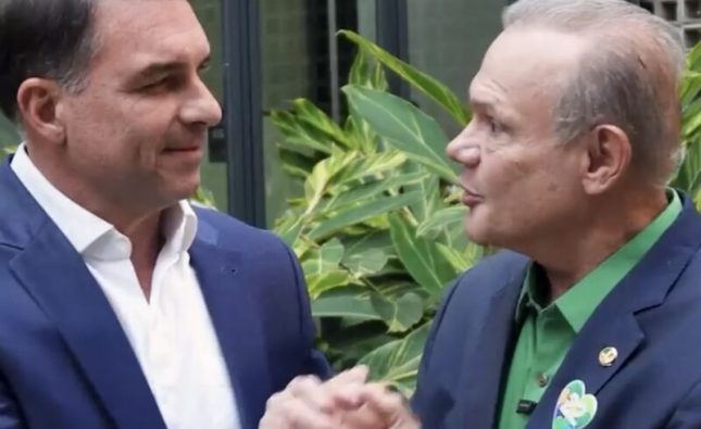 Flávio Bolsonaro pede voto para Wellington e diz que PL vai “recolocar Mato Grosso nos trilhos”